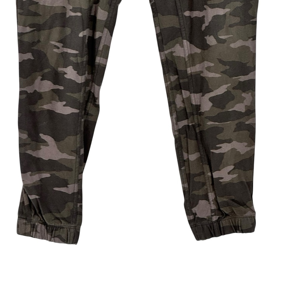 Womens Athleta Size 4 Cotton/Spandex Camo Farallon Joggers w Elastic Waist & Tie - Picture 4 of 9